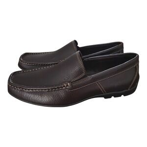 G.H. Bass & Co. Leather Loafers Driving Moccasins Slip On Brown Size 10